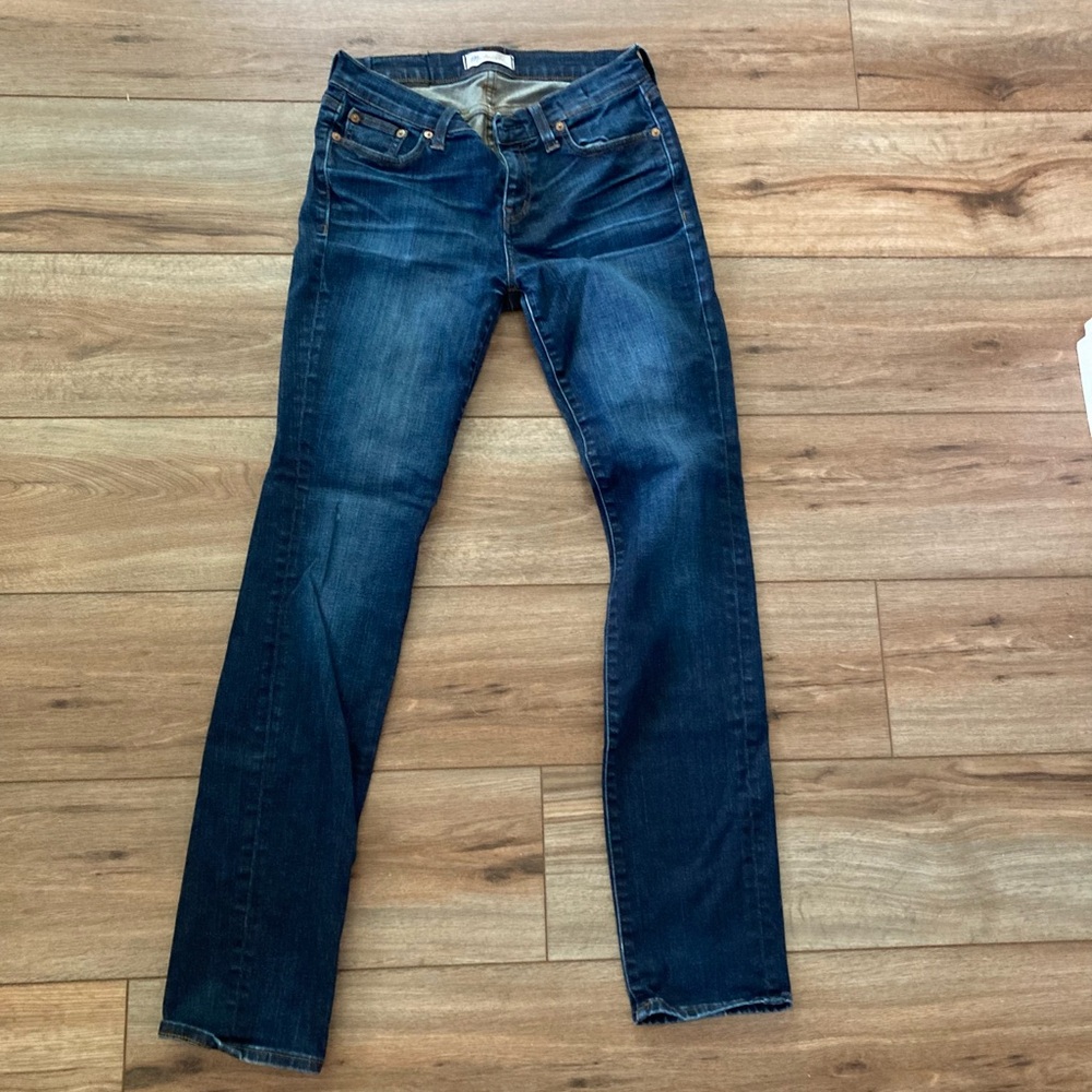 Madewell Women's Straight Leg Jeans - Dark Blue